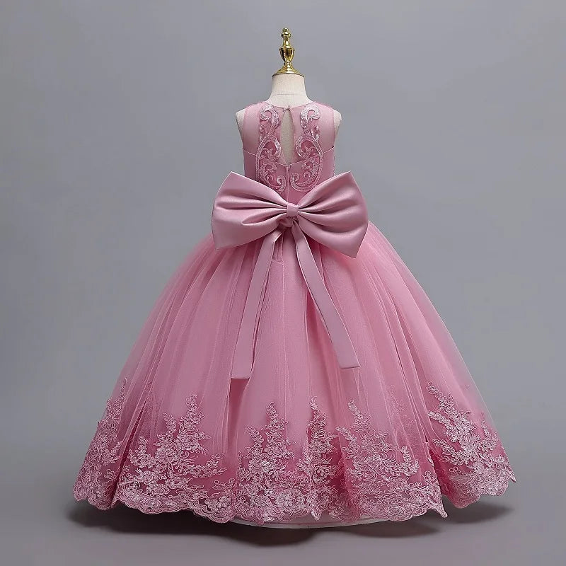 Robe Princess Dress Flower Girl Wedding Dress Fashionable Party Dress Lace Mesh Elegant Girls' Clothing-Dollar Bargains Online Shopping Australia