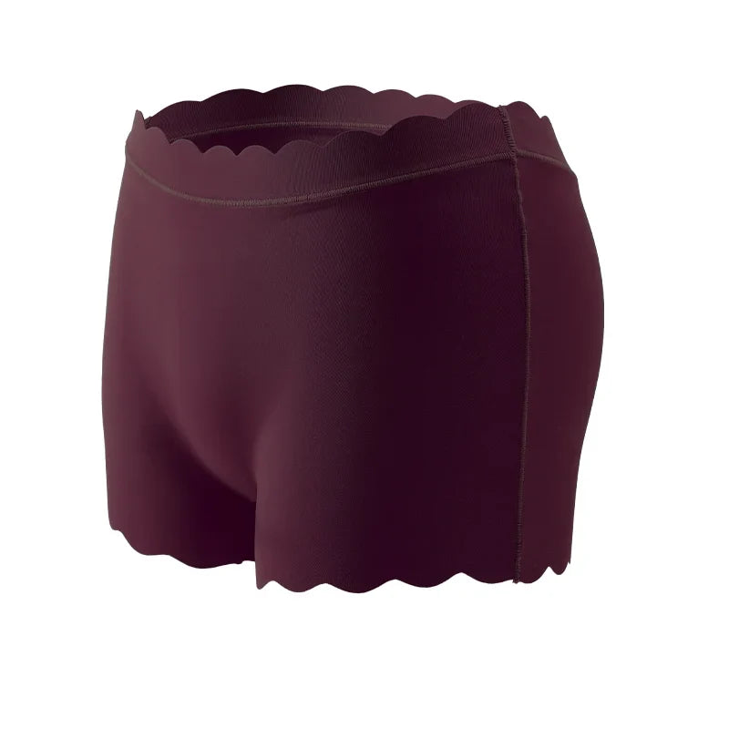 Women's Panties Seamless Sports Wavy Edge Silk Satin Boxers Underwear Female Lovely Briefs Cozy Lingerie Intimate Underpants-Dollar Bargains Online Shopping Australia