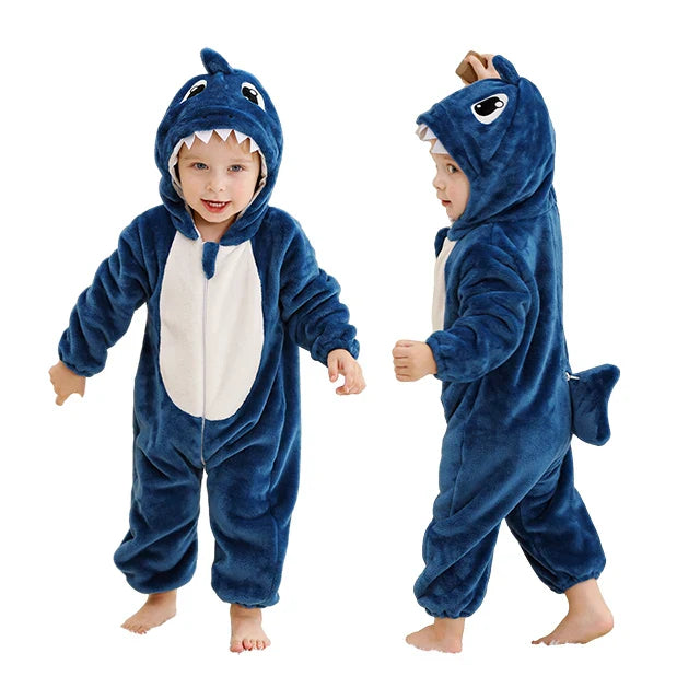 Halloween Baby Rompers Winter Hooded Flannel Toddler Infant Clothes Overall Bodysuits Jumpsuit Costume-Dollar Bargains Online Shopping Australia
