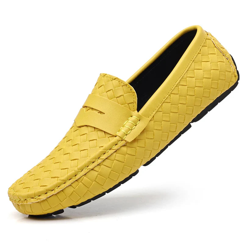 Loafers Men Handmade Moccasins Men Flats Casual Leather Shoes Comfy Loafers Shoes-Dollar Bargains Online Shopping Australia