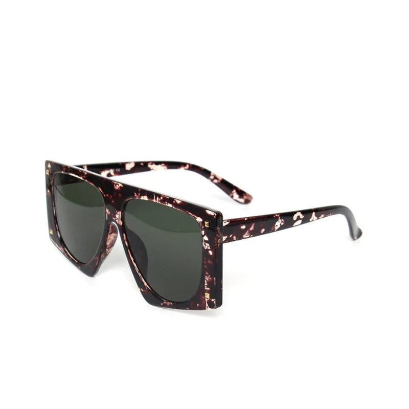 Punk Leopard Sunglasses Women Sexy Oversized Sun Glasses Men UV400 Gradient Shades Steampunk Goggles Eyewear-Dollar Bargains Online Shopping Australia