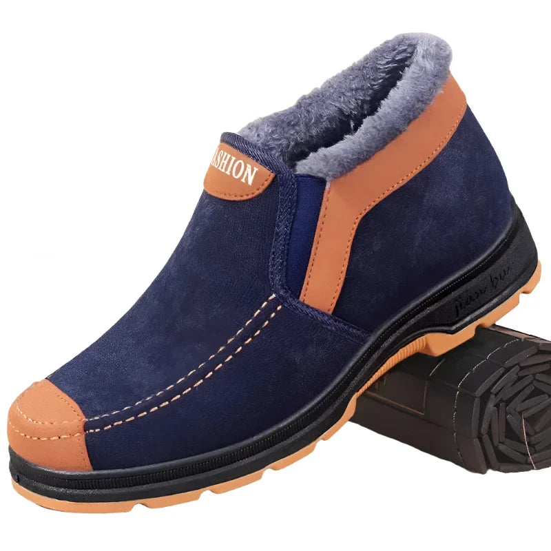Men's Cotton Shoes Winter Fashion Shoes Men's Snow Boots Plush Thickened Comfortable and Warm Walking Shoes boots-Dollar Bargains Online Shopping Australia