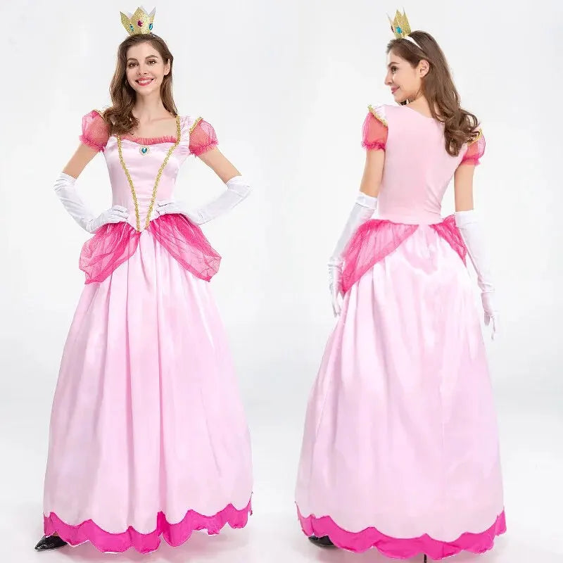 Princess Dress Palace Party Queen Skirt Pink Anime Halloween Costumes for Women-Dollar Bargains Online Shopping Australia