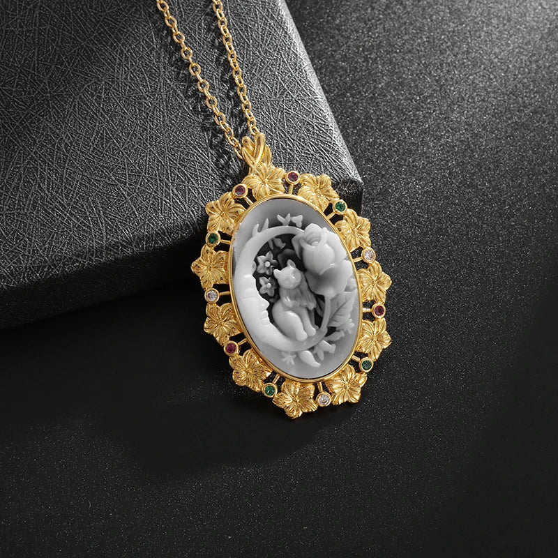 Hot Hug Love Pet Cat Pairing Couple Necklace Fashion Stainless Steel Men Women Best Friend Bff Pendant Jewelry Gift-Dollar Bargains Online Shopping Australia