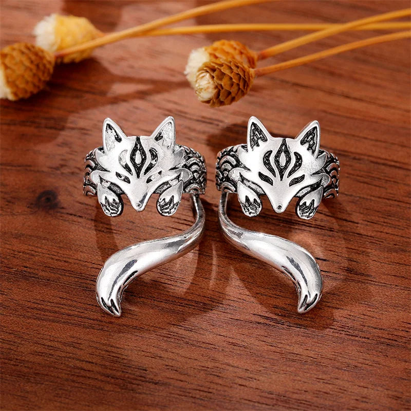 Fox Shape Clip Earrings for Women Antique Ear Cuff Earrings Girl Statement Jewelry-Dollar Bargains Online Shopping Australia