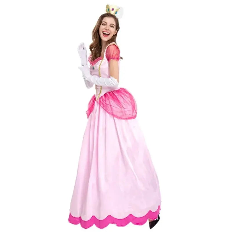 Princess Dress Palace Party Queen Skirt Pink Anime Halloween Costumes for Women-Dollar Bargains Online Shopping Australia