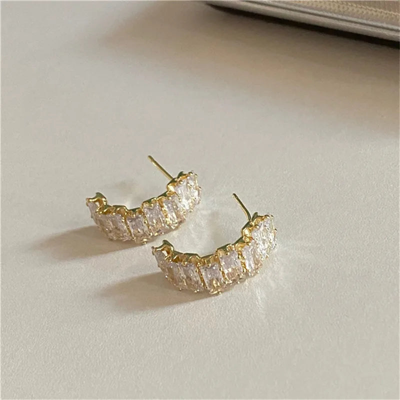 Simple Temperament Circle Pearl Earrings Fashion Small Versatile Earrings Women's Jewelry-Dollar Bargains Online Shopping Australia