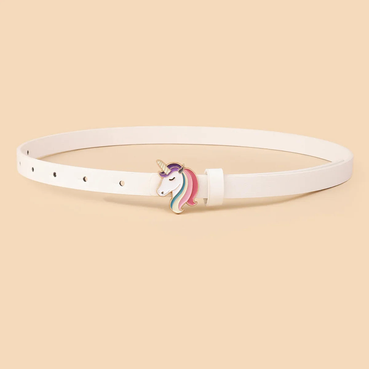 Unicorn Pony Buckle Thin Belt for Boys and Girls Universal for Kids-Dollar Bargains Online Shopping Australia