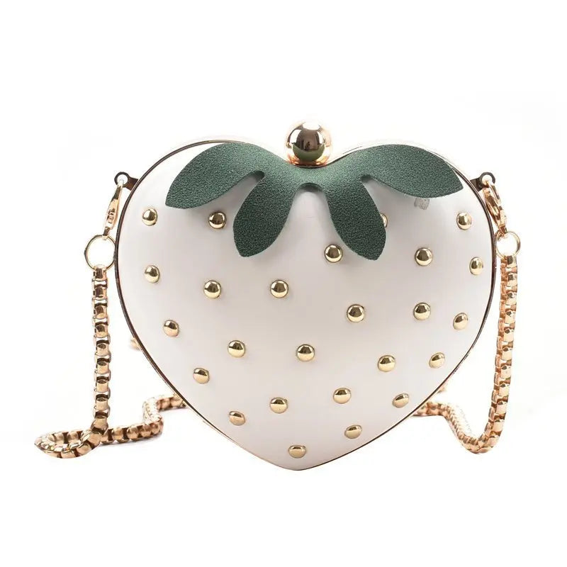 Mini Cute Strawberry Shape Purse Women Chain Shoulder Bag Fashion Flap Handbag Girl Creative Messenger Tote Clutch Bag-Dollar Bargains Online Shopping Australia