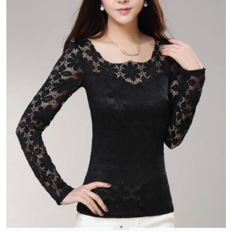 ladies new fashion sexy slim long-sleeved shirt plus size clothing