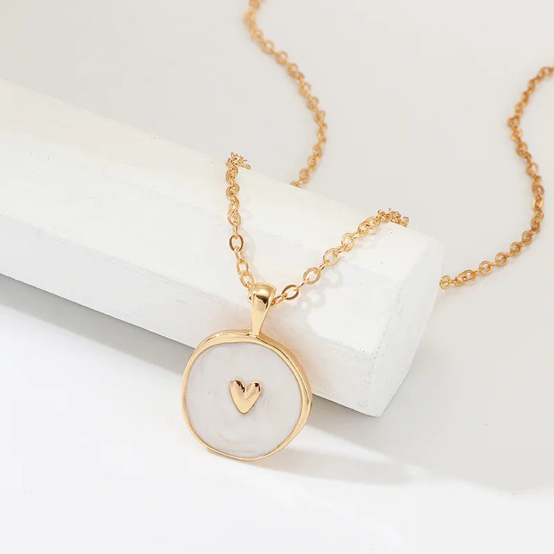 Colorful Moon Star Lightning Pendant Necklaces For Women Girls Enamel Fashion Party Daily Jewelry Trendy Clavicle Chain Necklace-Dollar Bargains Online Shopping Australia