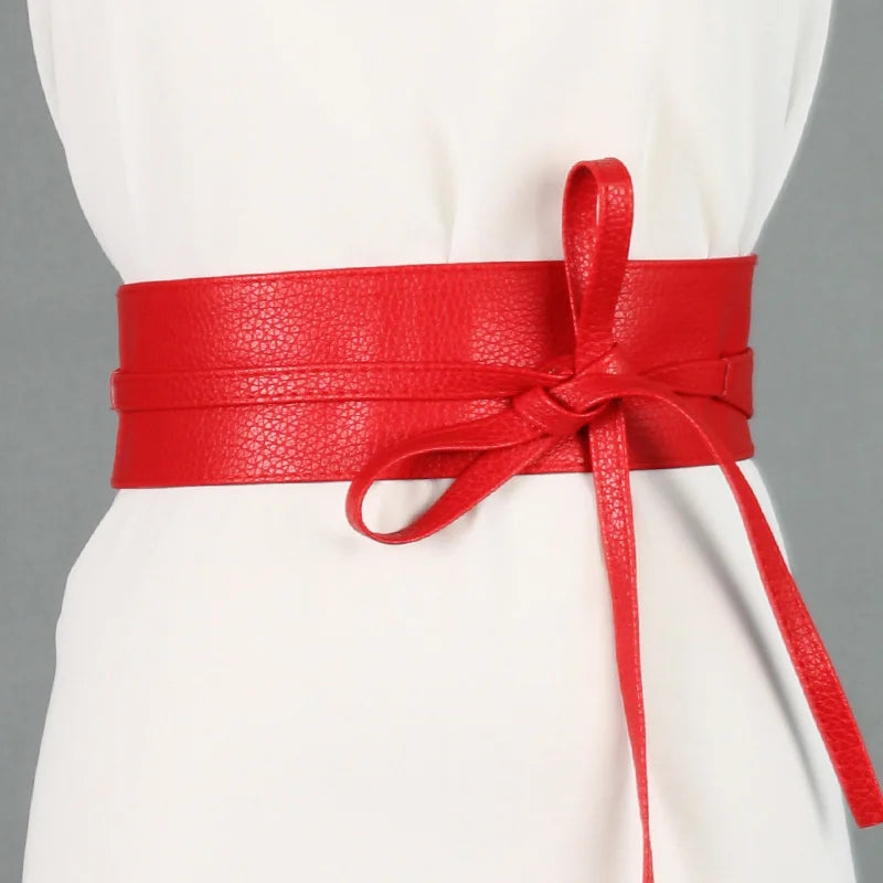 Women Lace Up Belt New BowKnot Belts for WomenWaistband Dress Belt