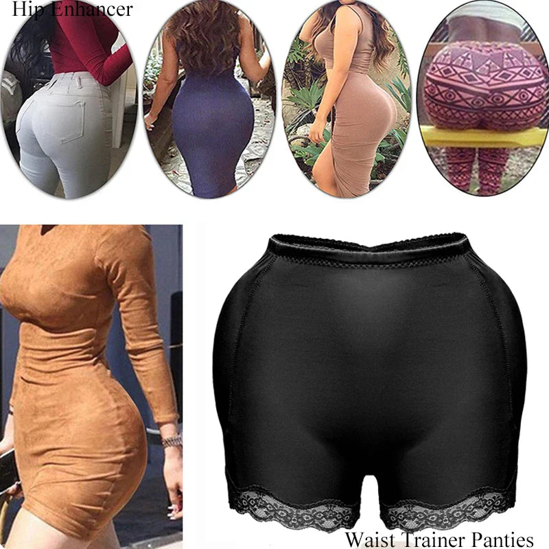 Women Padded Push Up Panties Butt Lifter Shaper Fake Ass Buttocks Hip Pads Invisible Control Panties Briefs Underwear Lingerie-Dollar Bargains Online Shopping Australia