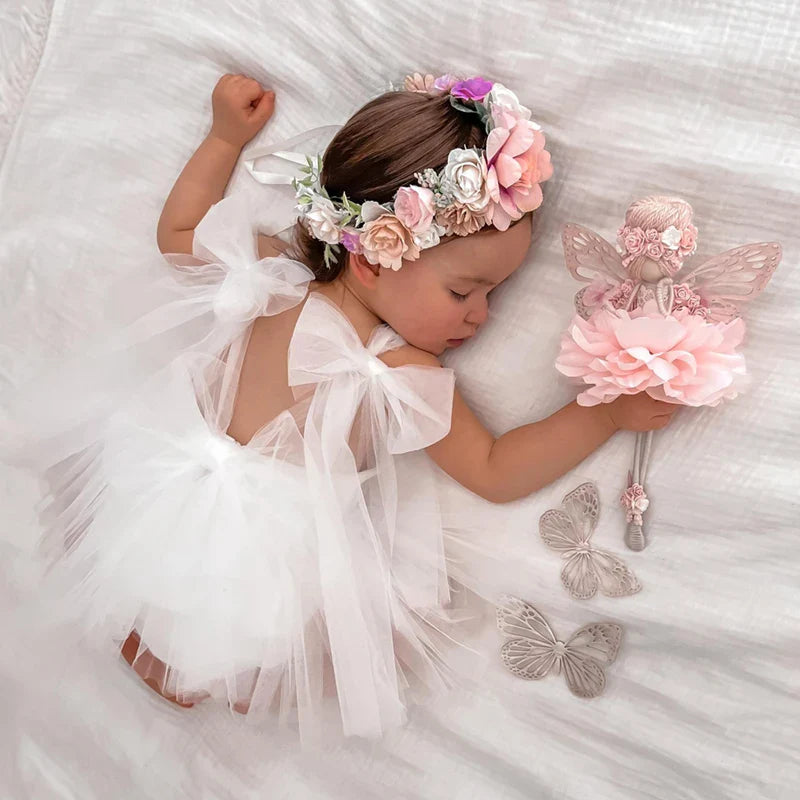 Summer Baby Girls Party Dress Clothes Lace Bodysuits & One-pieces Baby Photograph Clothing-Dollar Bargains Online Shopping Australia