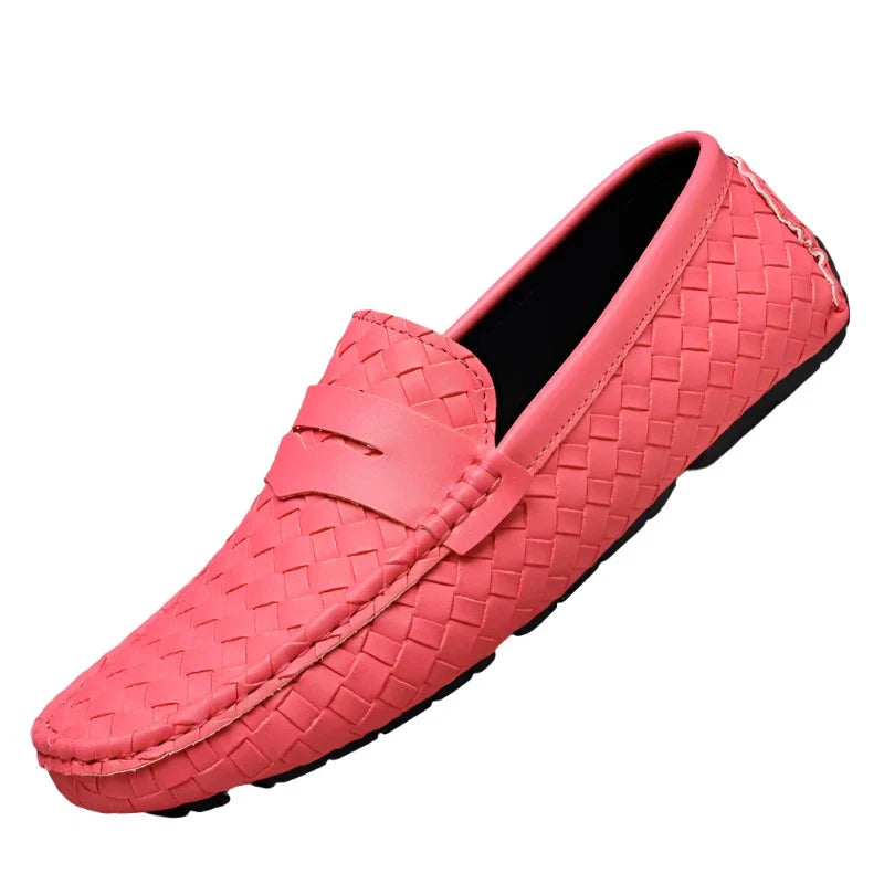 Loafers Men Handmade Moccasins Men Flats Casual Leather Shoes Comfy Loafers Shoes-Dollar Bargains Online Shopping Australia