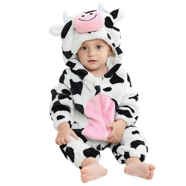 Halloween Baby Rompers Winter Hooded Flannel Toddler Infant Clothes Overall Bodysuits Jumpsuit Costume-Dollar Bargains Online Shopping Australia