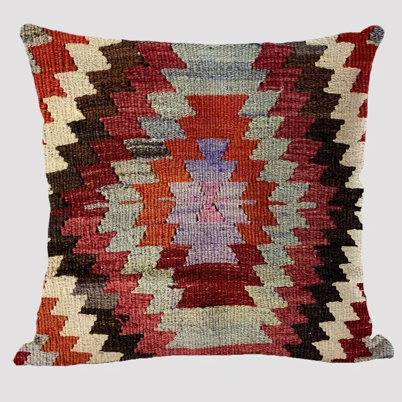 Bohemian Patterns Linen Cushions Case Multicolors Abstract Ethnic Geometry Print Decorative Pillows Case Living Room Sofa Pillow-Dollar Bargains Online Shopping Australia