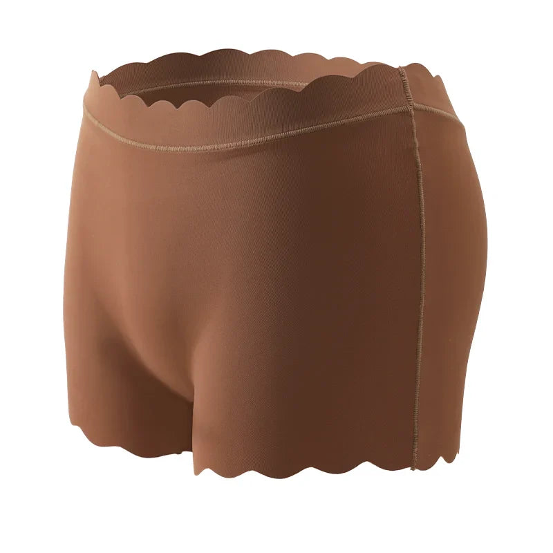 Women's Panties Seamless Sports Wavy Edge Silk Satin Boxers Underwear Female Lovely Briefs Cozy Lingerie Intimate Underpants-Dollar Bargains Online Shopping Australia