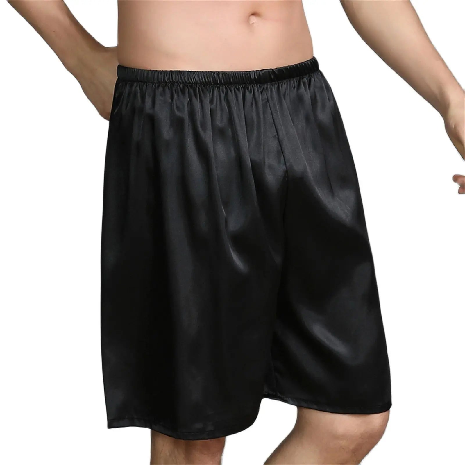 Men Casual Home Nightwear Satin Pajamas Shorts Pyjamas Sleep Bottoms Boxers Short Pants Lounge Homewear-Dollar Bargains Online Shopping Australia
