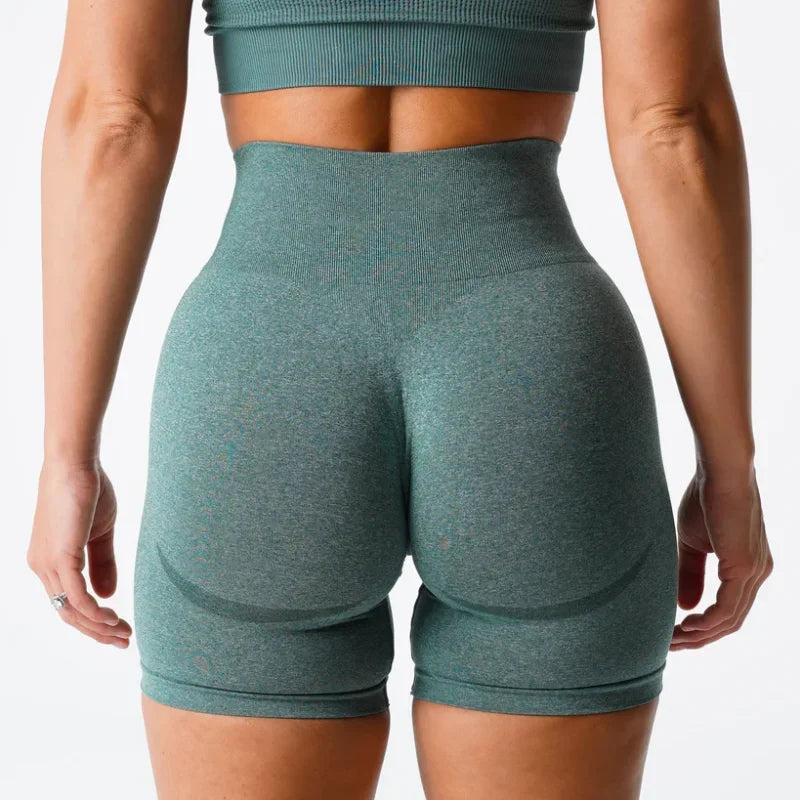 Peach Buttocks Fitness Leggings Women's Gym Sports Tight Running Shorts Hip Three-point Pants High Waist Seamless Yoga Shorts-Dollar Bargains Online Shopping Australia