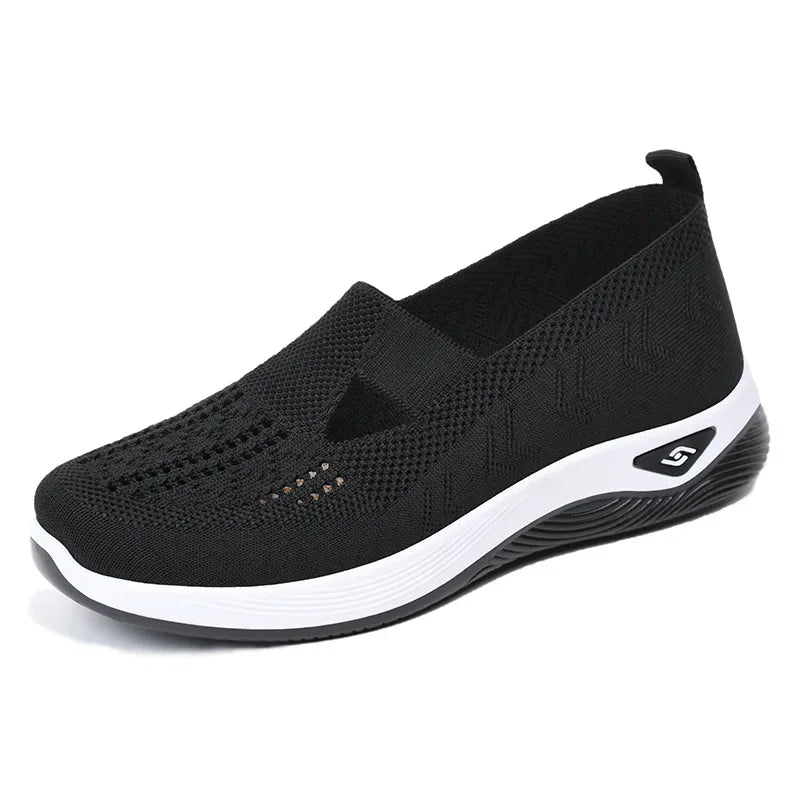 Comfort Casual Women's Shoes Fashion Soft Sole Breathable Hollow Out Flat Shoes