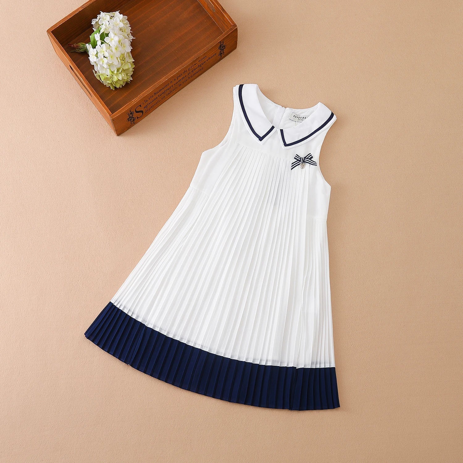 Girl Dresses Sleeveless Summer Chiffon Pleated Clothing Kids' Dresses Baby Girl One-piece Dress-Dollar Bargains Online Shopping Australia