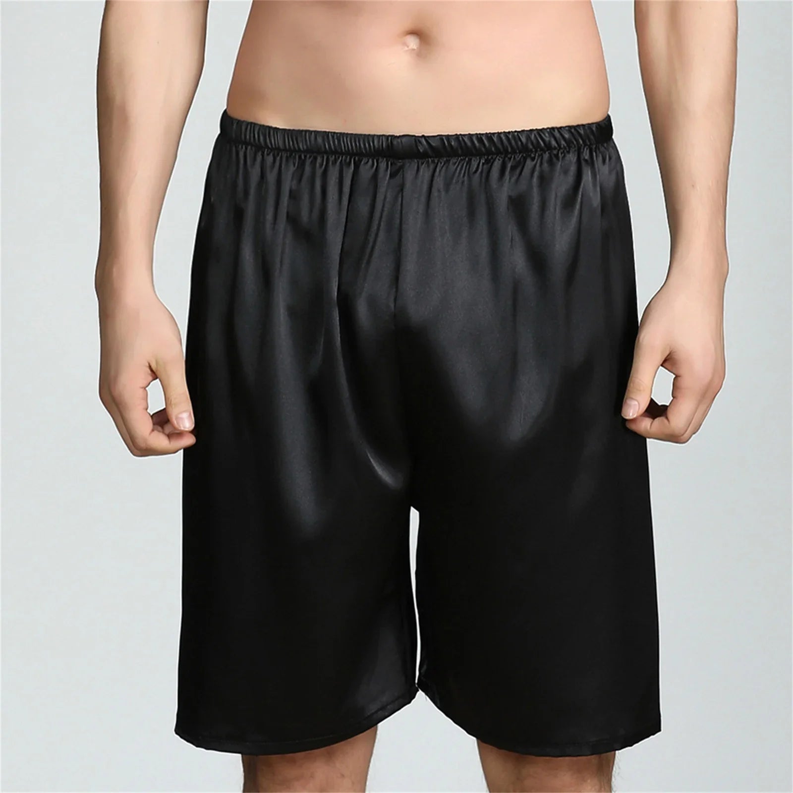 Men Casual Home Nightwear Satin Pajamas Shorts Pyjamas Sleep Bottoms Boxers Short Pants Lounge Homewear-Dollar Bargains Online Shopping Australia