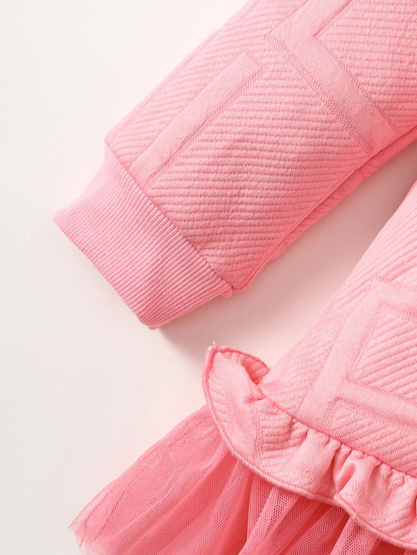 Children Girl Embossed Letter Long Skirt Winter Long Sleeve Dress with Satchel Princess Dress Birthday Party Outfit-Dollar Bargains Online Shopping Australia