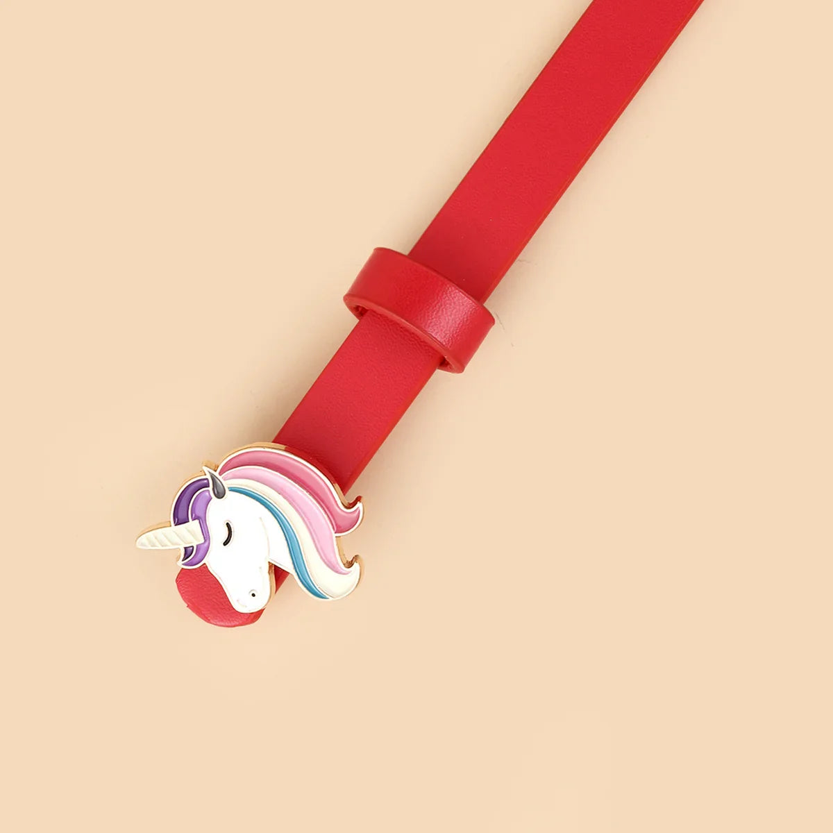 Unicorn Pony Buckle Thin Belt for Boys and Girls Universal for Kids-Dollar Bargains Online Shopping Australia