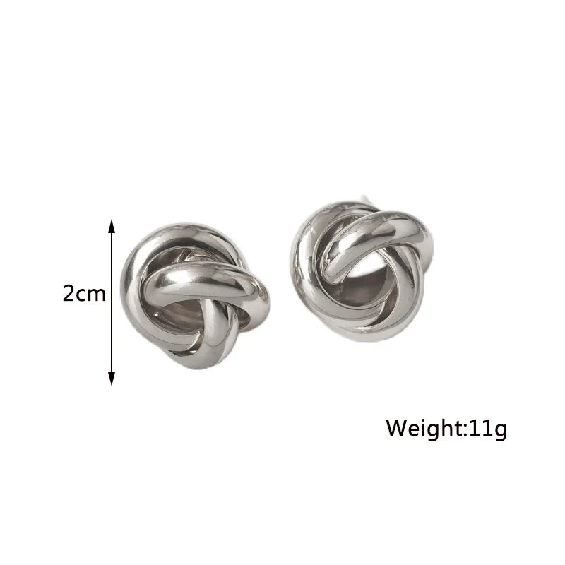 Twist Stud Earrings Gold Color Metal Women Earrings Rotating Spiral Unusual Earrings for Ladies European Jewelry-Dollar Bargains Online Shopping Australia