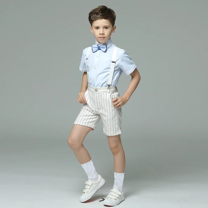 Formal Boys Suit For Wedding Children White Party Blazers Pants Baptism Outfit Kids Costume Gentlemen Teenager Prom Tuxedos Set