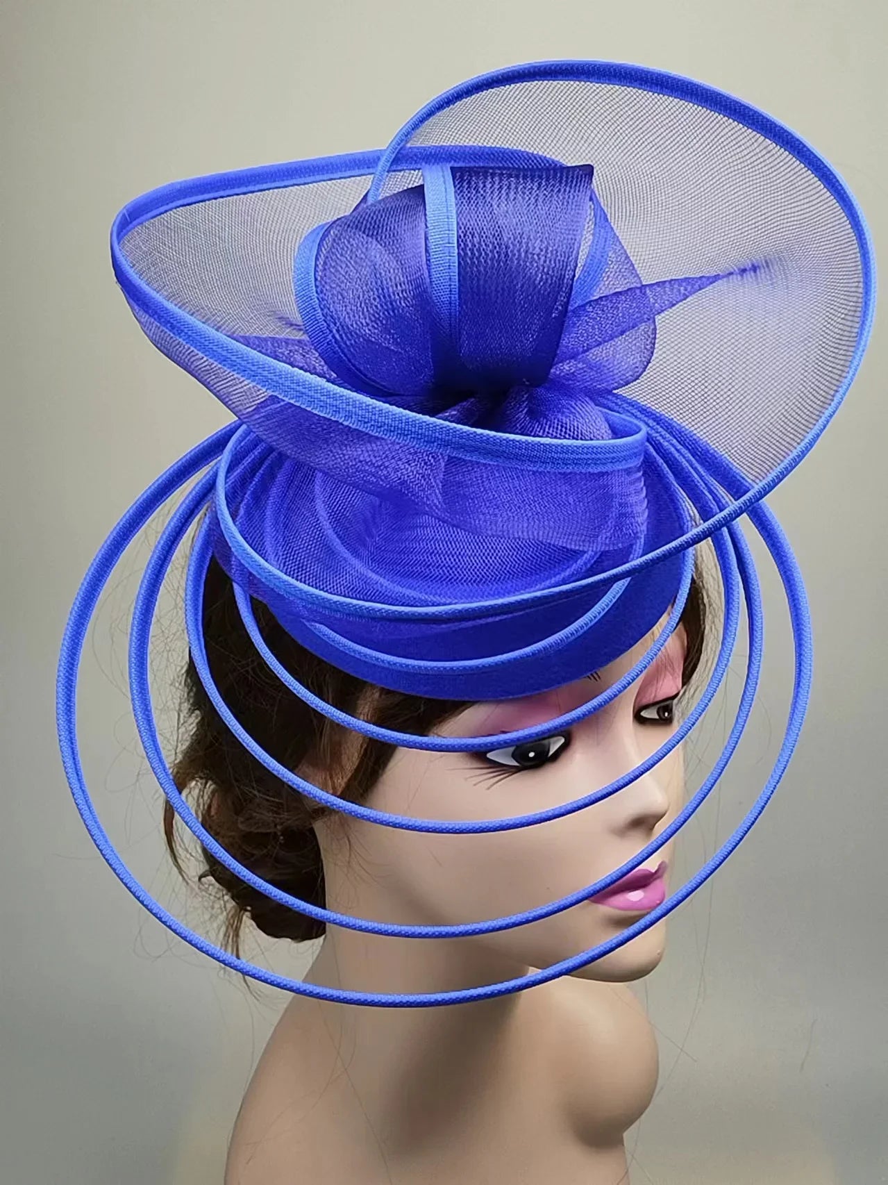 Royal Ascot Luxury Fascinator Hat Women Wedding Headpiece Mesh Hat Formal Event Pillbox Fascinator Hats Ladies Mariage Millinery-Dollar Bargains Online Shopping Australia