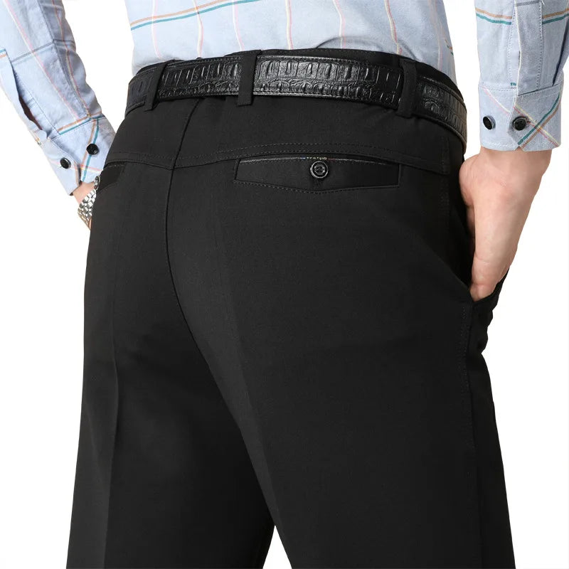 Men's Trousers Trousers Casual Loose Thin Pants for Male Straight High Waist Man Trouser Pant