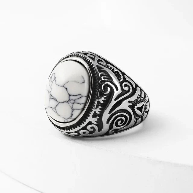 Stainless Steel Jewelry Ring Men Black Stone Rings Charm Fashion Male Women Finger Band Engagement Wedding Gift-Dollar Bargains Online Shopping Australia