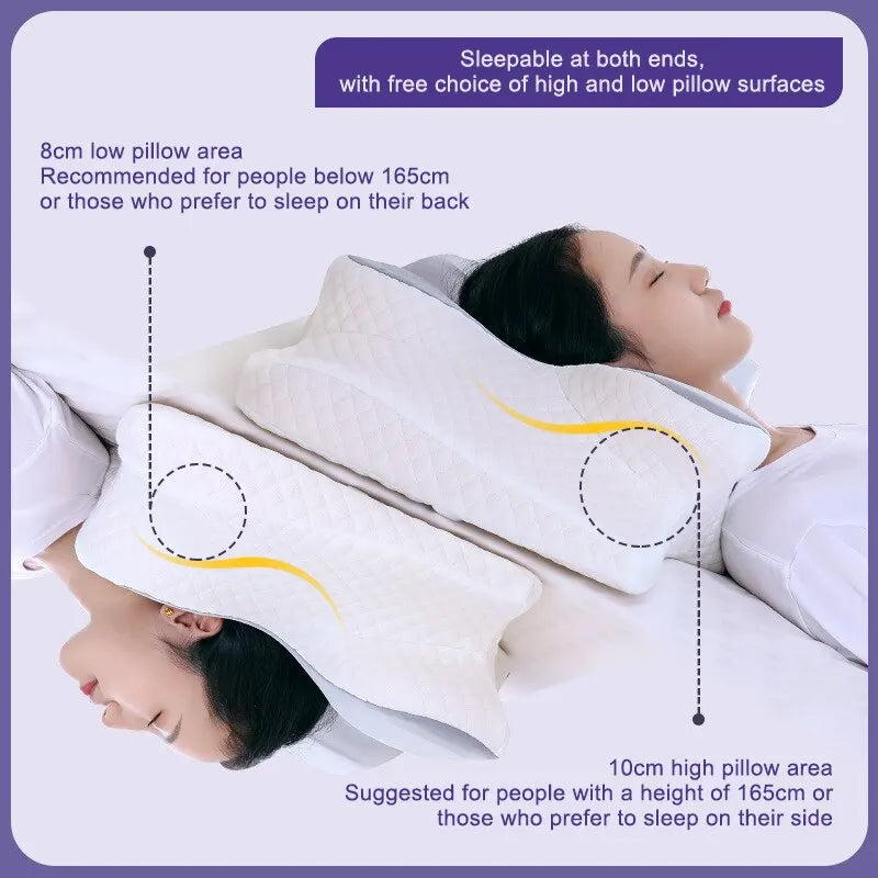 Memory Foam Pillows Butterfly Shaped Relaxing Cervical Slow Rebound Neck Pillow Pain Relief Sleeping Orthopedic Pillow Beding-Dollar Bargains Online Shopping Australia