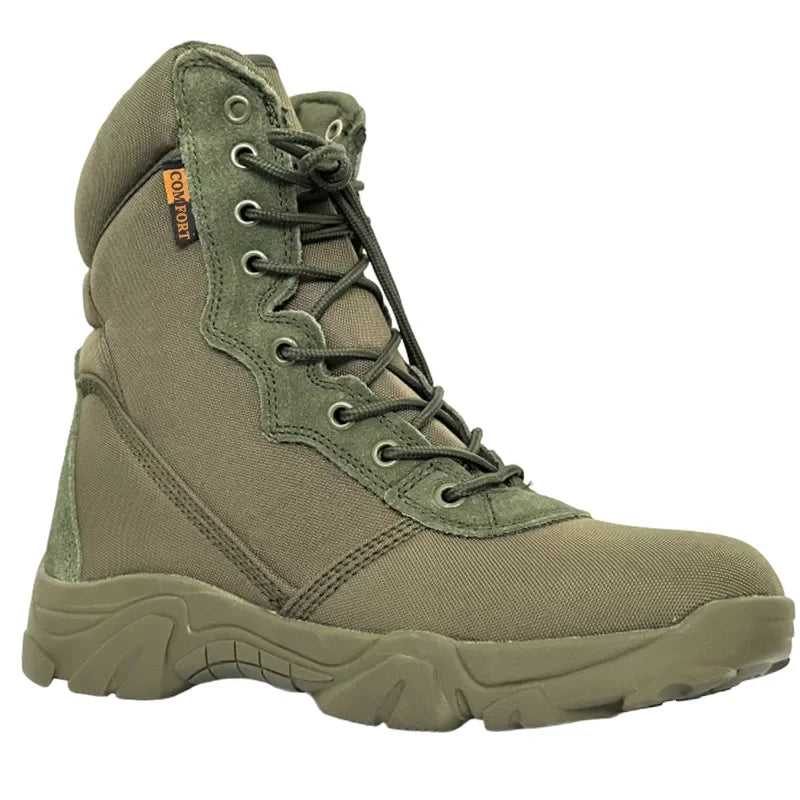 Outdoor Training Men Military Tactical Boots High-Top Desert Army Shoes Camouflage Combat Hunting Climbing Botas Hiking Shoes-Dollar Bargains Online Shopping Australia