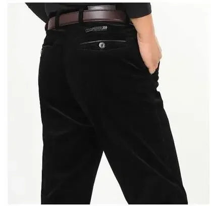 Corduroy pants loose joggers middle-aged men dad men's casual Trousers for men streetwear-Dollar Bargains Online Shopping Australia