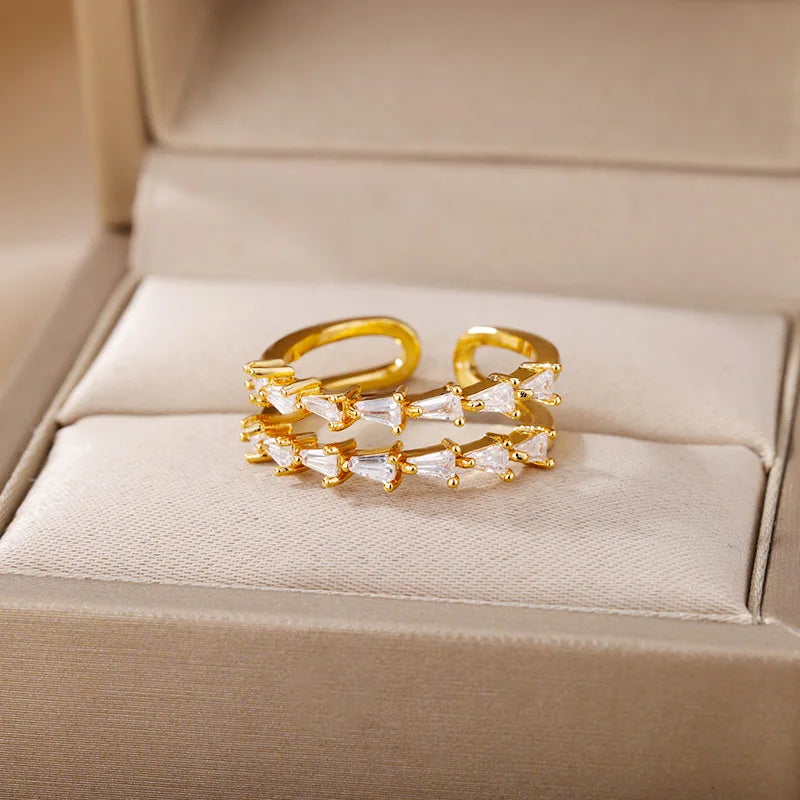 Lucky Turkish Evil Eye Rings For Women Opening Stainless Steel Ring Luxury Wedding Couple Jewelry anillos mujer-Dollar Bargains Online Shopping Australia