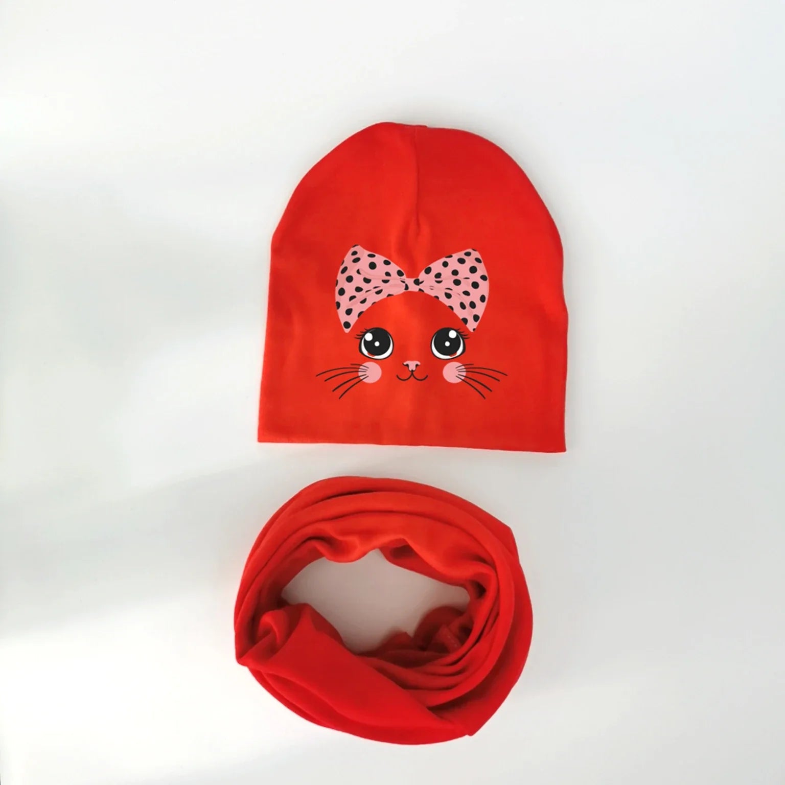 cartoon animal kitty kitten cat Baby Hat Girl Boy Beanie Cap Children Hat Toddler Kids Hat Scarf Collars-Dollar Bargains Online Shopping Australia