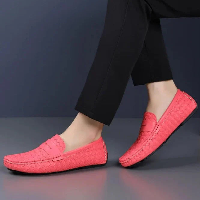 Loafers Men Handmade Moccasins Men Flats Casual Leather Shoes Comfy Loafers Shoes-Dollar Bargains Online Shopping Australia