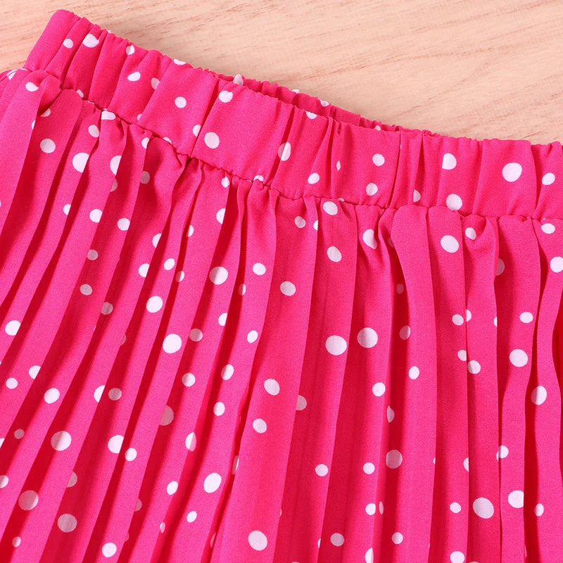 Girls Clothing Sets New Cotton Fashion Short Sleeved + Wide Leg Pants Casual Two Piece Set Kids Clothes-Dollar Bargains Online Shopping Australia