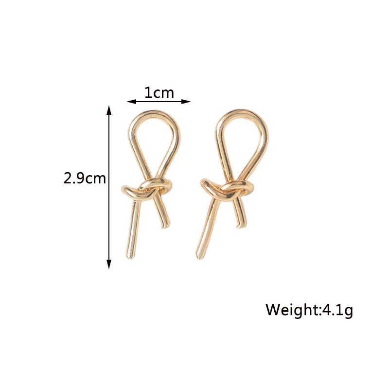 Twist Stud Earrings Gold Color Metal Women Earrings Rotating Spiral Unusual Earrings for Ladies European Jewelry-Dollar Bargains Online Shopping Australia