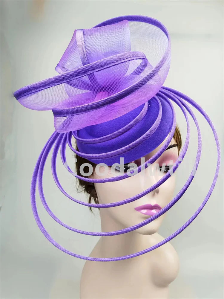 Royal Ascot Luxury Fascinator Hat Women Wedding Headpiece Mesh Hat Formal Event Pillbox Fascinator Hats Ladies Mariage Millinery-Dollar Bargains Online Shopping Australia
