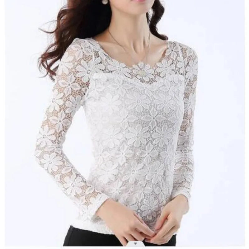 ladies new fashion sexy slim long-sleeved shirt plus size clothing