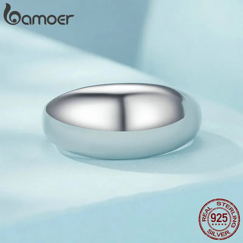 925 Sterling Silver Chunky Rings for Women Adjustable Bold Thick Statement Rings for Women Minimalist Rings-Dollar Bargains Online Shopping Australia