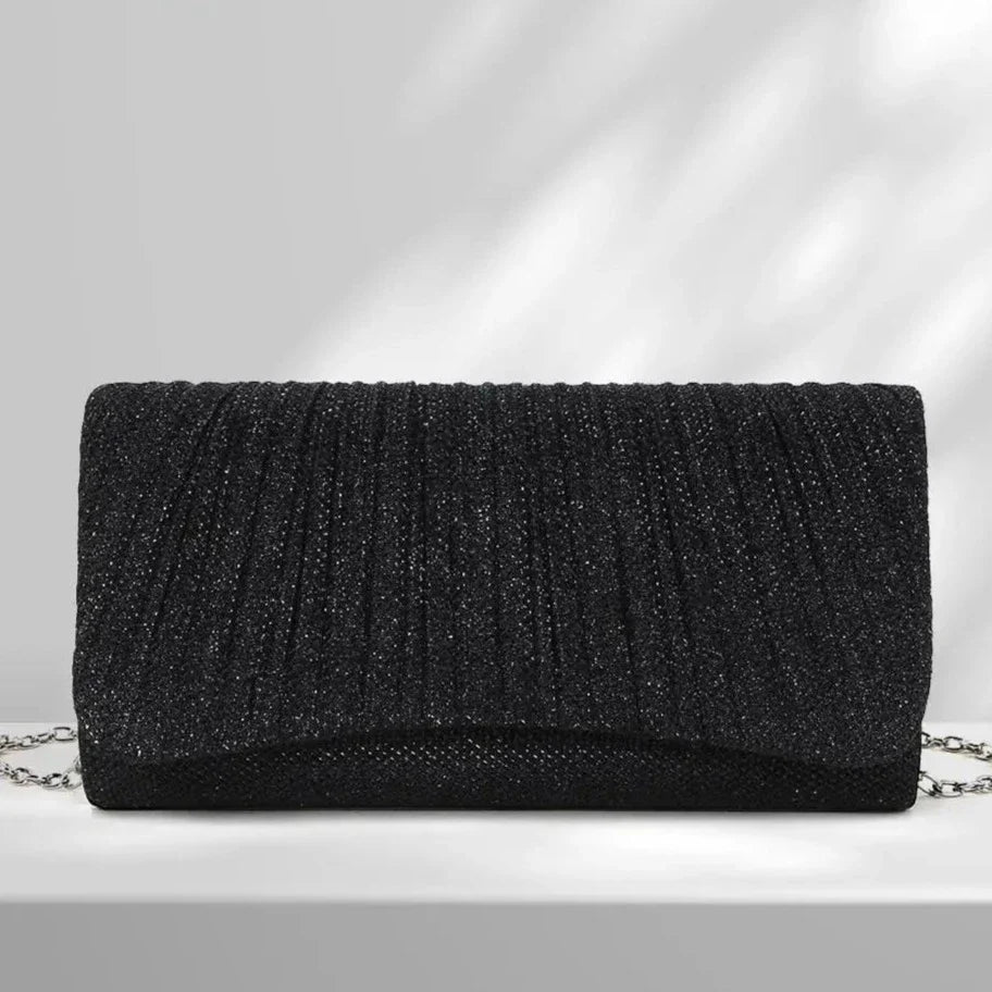 Women Shiny Crossbody Bag Elegant Sparkling Handbag Fashion Chain Tote Handbag Chic Cocktail Wedding Clutch