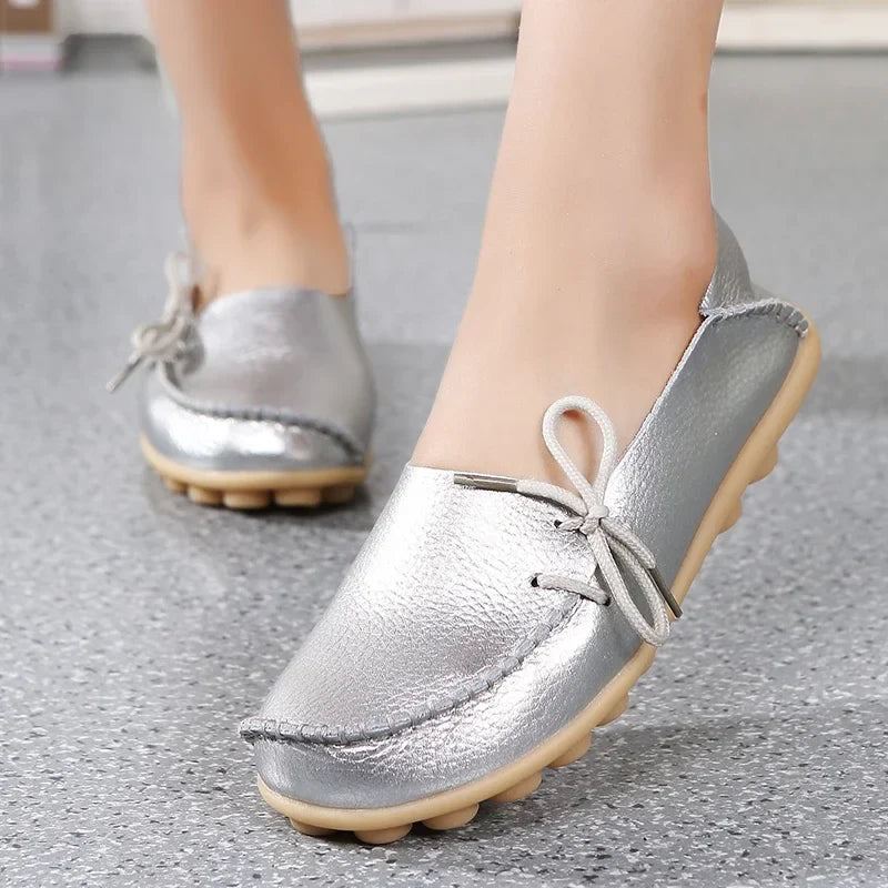 Shoes Women Moccasins Flats Woman Loafers Genuine Leather Female Shoes Slip On Ballet Nurse-Dollar Bargains Online Shopping Australia