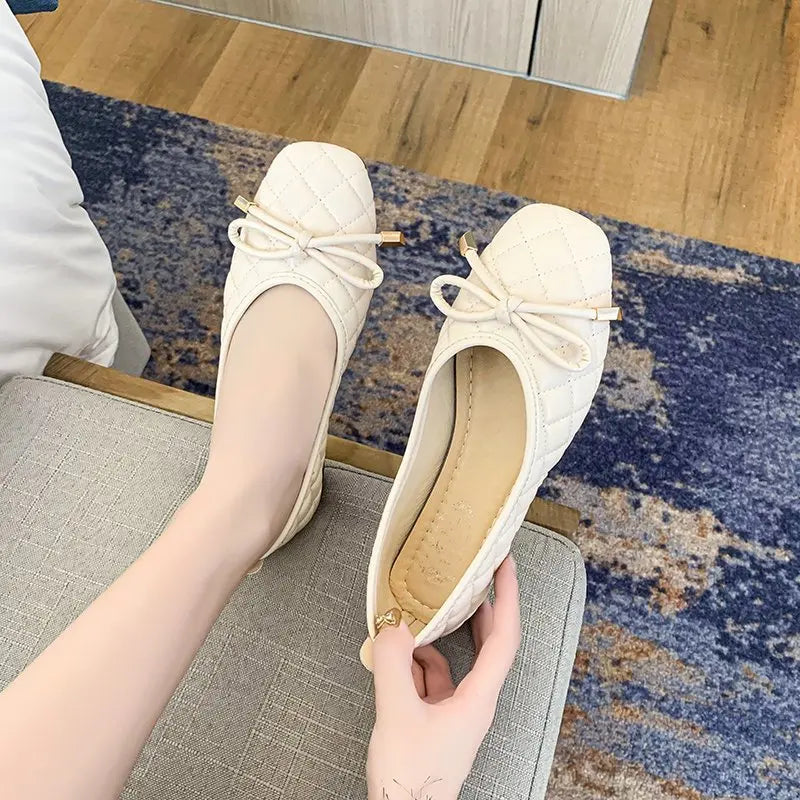 Casual Flats Shoes Women Fashion Pointed Toe  Female Spring Autumn Single Shallow Mouth Loafers Shoes Mocasines De Mujer Zapatos
