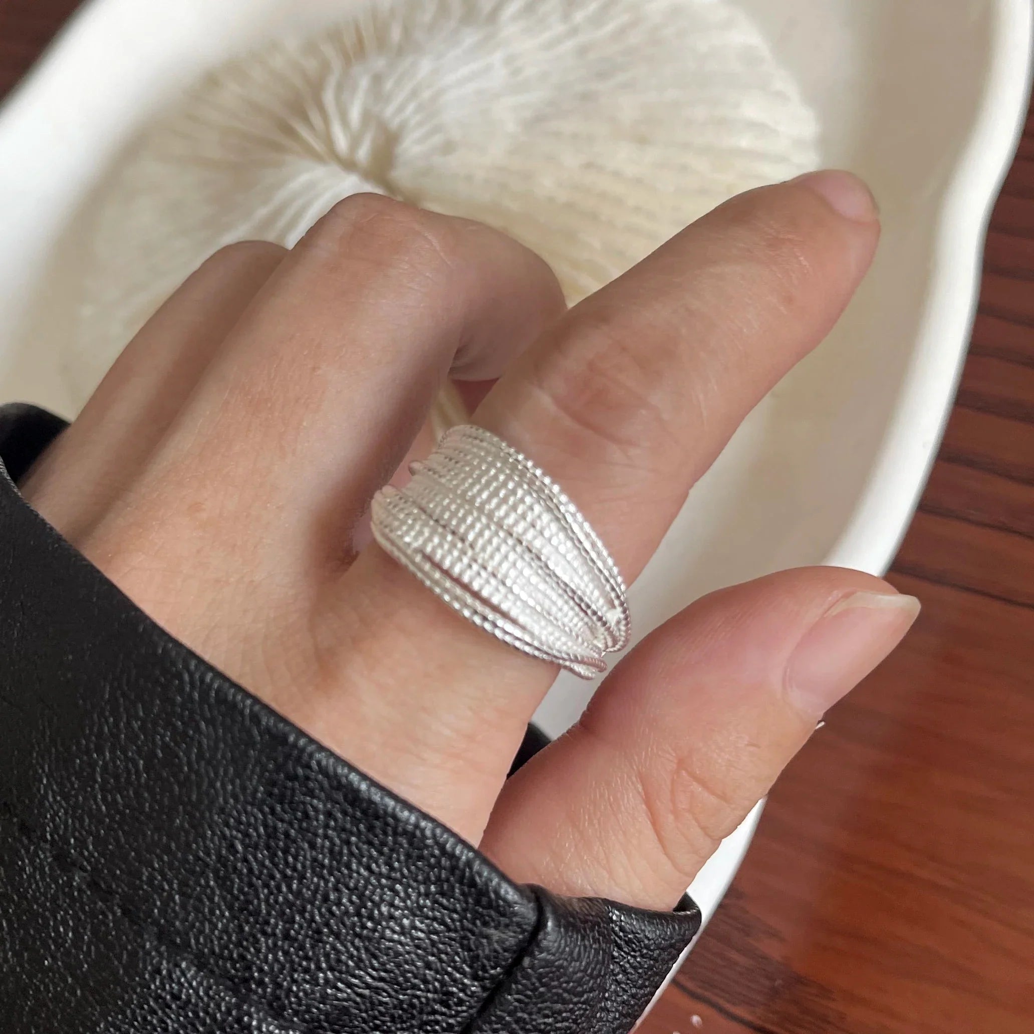 Sterling Silver String Ring For Women Heart Jewelry Finger Open Handmade Shinning Rings Allergy For Birthday Gift-Dollar Bargains Online Shopping Australia