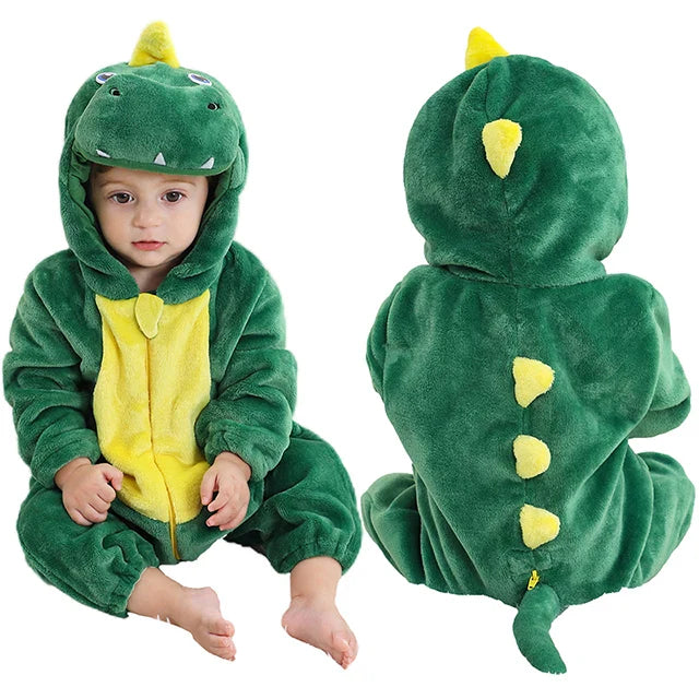 Halloween Baby Rompers Winter Hooded Flannel Toddler Infant Clothes Overall Bodysuits Jumpsuit Costume-Dollar Bargains Online Shopping Australia